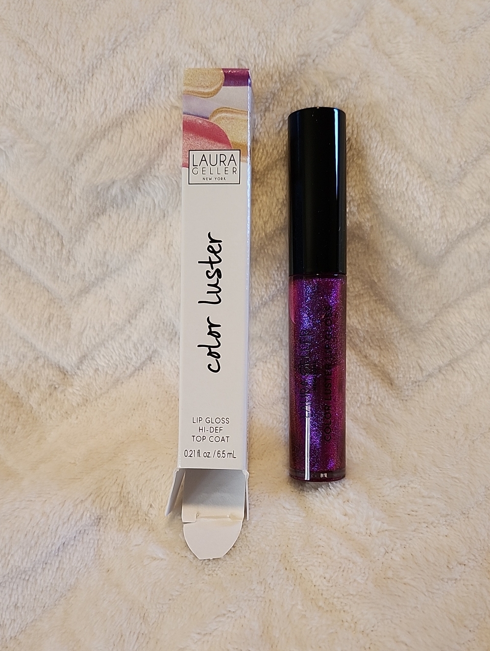 BNIB Laura Geller Color Luster Lip Gloss High Def Top Coat